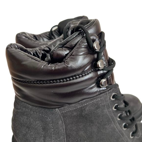 Marc Fisher LTD Leather Velima Lace Up Lug Sole Ankle Boots Size 8.5 - Picture 5 of 11